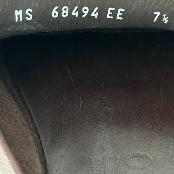 Mens Brown Leather Ferragamo Loafers Slip-Ons Designer Mens Shoes Sz 7.5 EE - Picture 7 of 16